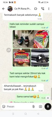 Testimonial Papan Bunga pademangan